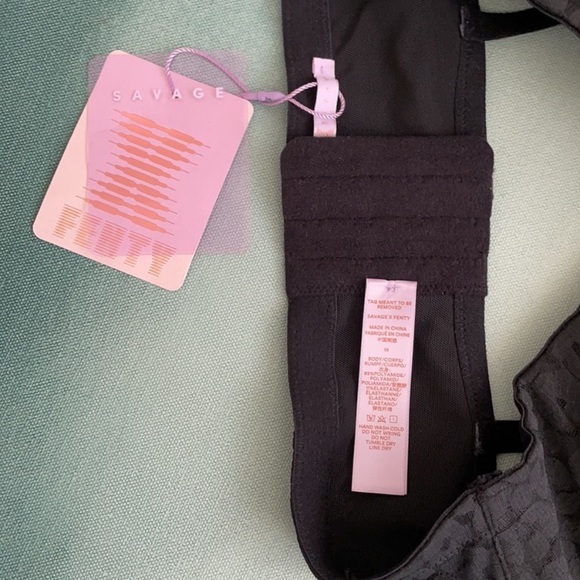 Savage x Fenty Curvy Lined Leopard Lace Bralette - Picture 2 of 4